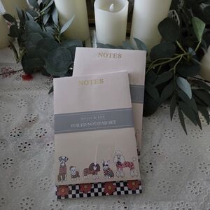 Molly & Rex Cream Foiled Notepad Set
